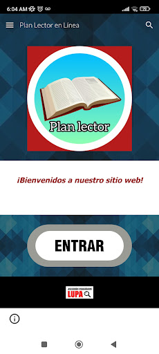 Android application Plan Lector en Línea screenshort