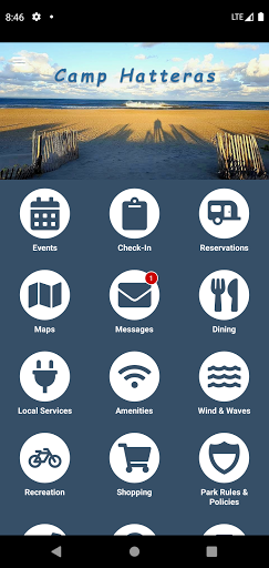 Android application Camp Hatteras screenshort