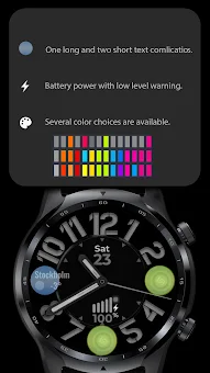 Analog Watch Face CUE136 screenshot 2