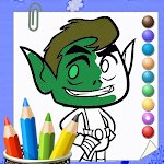 Cover Image of Скачать Teen The Titans Coloring Game 2.2.1 APK