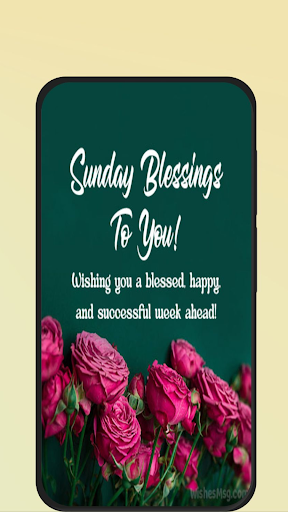 Android application happy sunday blessings screenshort