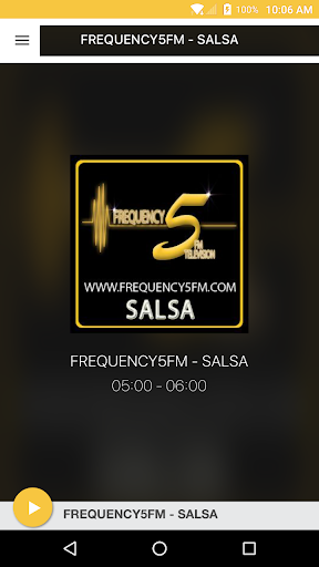 Android application Frequency5FM - Salsa screenshort