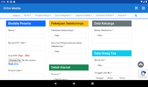 SIDIA Mobile - Kementerian Per Screen 3