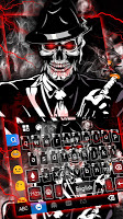 screenshot of Cool Smoke Skull Keyboard Theme