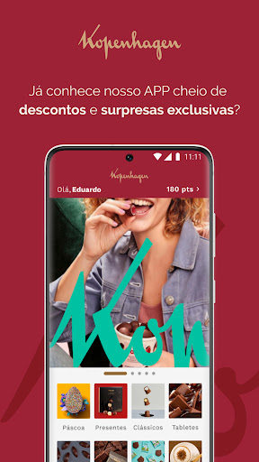 Android application Kopenhagen: Chocolates e Café screenshort