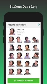 Screenshot 1 Stickers - Doña Lety - Packs android