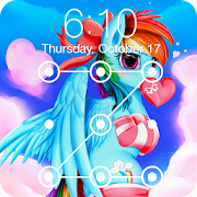 Pony Love Valentine Rainbow Wallpaper Lock Screen  Icon