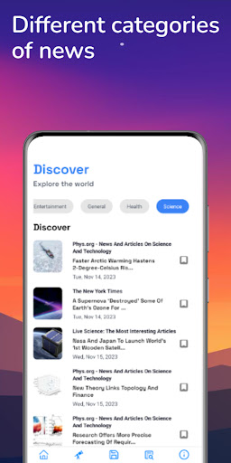 Nouvelles autour -News App Screen 3