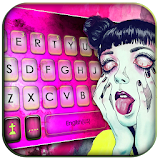 Trippy Goth Girl Keyboard Theme icon