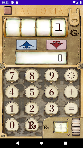 Android application ファクトリア専用電卓 screenshort