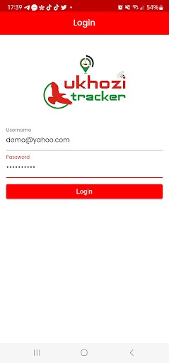 Ukhozi Tracker Connect Screen 2