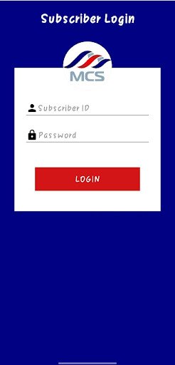 Android application MCS Subscriber App screenshort