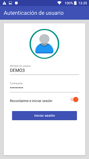 Android application Proinserga Pedidos screenshort