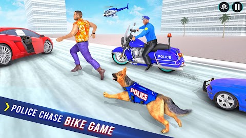 Police Dog Crime Bike Chaseのおすすめ画像2