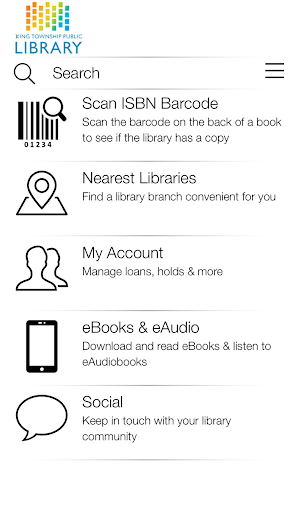 Android application King Township Public Library screenshort