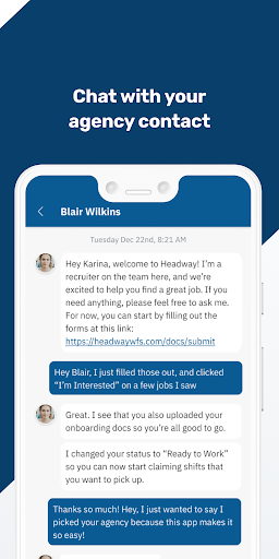 Headway Workforce Solutions Screen 2