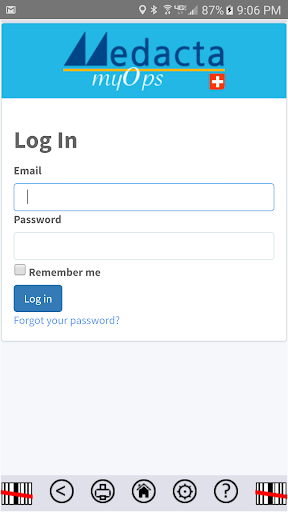 Android application Medacta myOps screenshort