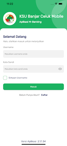 Android application KSU Banjar Celuk Mobile screenshort