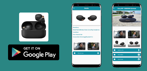 Android application Sony WF-1000XM4 Earbuds Guide screenshort