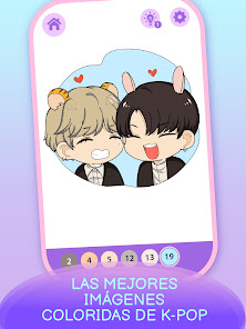 Captura de Pantalla 12 Kpop para colorear por números android