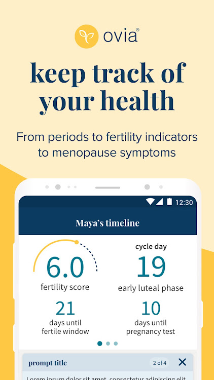 Ovia: Fertility, Cycle, Health - 6.9.1 - (Android)
