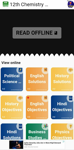 Android application 12th Chemistry Objective screenshort