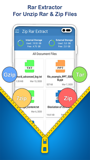 RAR File Extractor-Gzip viewer 2.2.3 screenshots 1