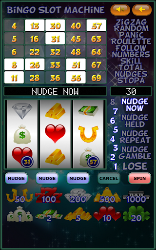 Android application Bingo Slot Machine. screenshort