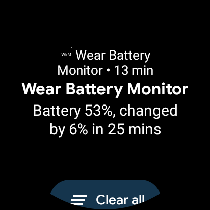 Wear Battery Monitor Screen 3