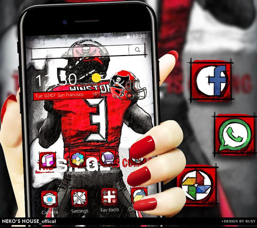 NFL Graffiti Skull Rugby Theme