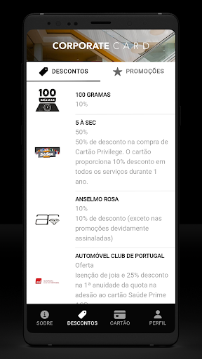 Spacio Corporate Card Screen 2