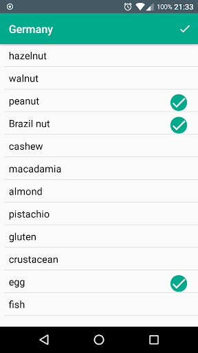 Allergy Dictionary Screen 2