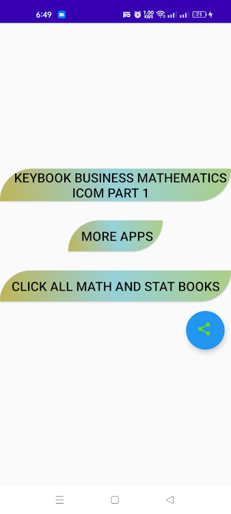 Icom 1 business math key book - 2.3 - (Android)