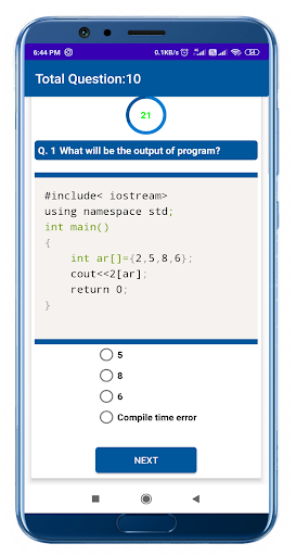 C++ Placement Paper | MCQ | Co ekran görüntüsü