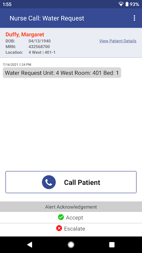 Android application PerfectServe Care Team screenshort