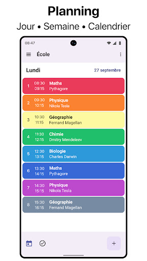 Tâches et Emploi du Temps screenshot 2
