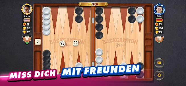 Backgammon Plus: Brettspiele