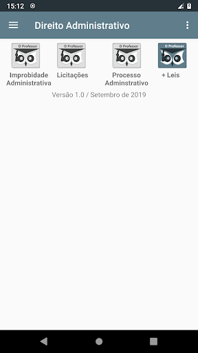 Android application Direito Administrativo 2024 screenshort