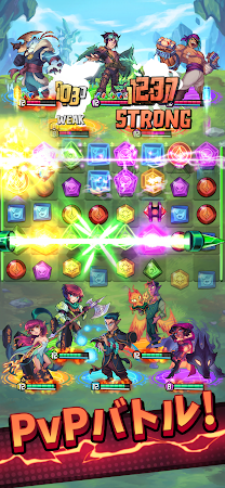 Game screenshot Puzzle Brawl - マッチ3 RPG & PvP mod apk