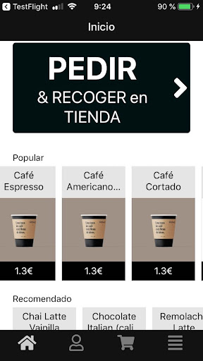 Android application Ritmo Café screenshort