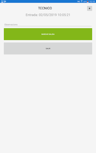 Android application Avangest Control Horario screenshort
