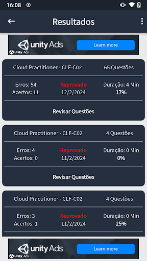 AWS Certificações Screen 3