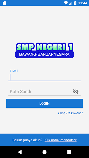 Android application SMP N 1 Bawang Banjarnegara screenshort