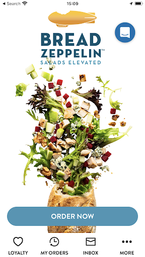 Android application Bread Zeppelin Salads Elevated screenshort