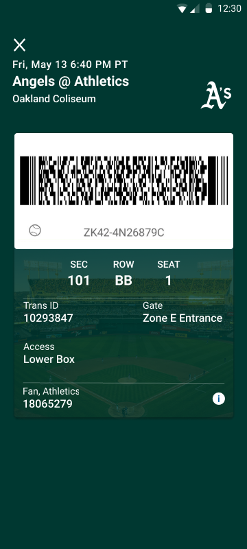 Android application MLB Ballpark screenshort