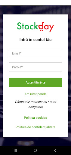Android application Stockday.ro screenshort