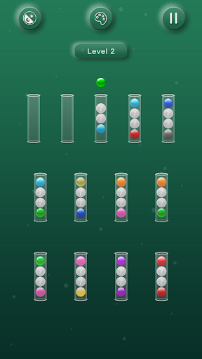 Android application Bubble Swipe Color Sort screenshort