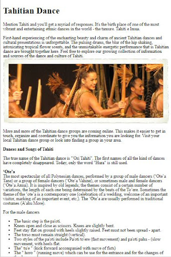 How to Tahitian Dance Screen 2