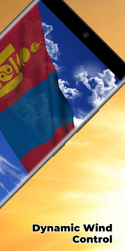 Mongolia Flag Live Wallpaper Screen 2