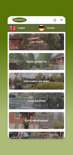 Android application Korrö screenshort